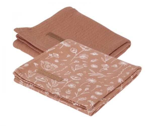 Babytuchset Wild Flowers Rust Babytuchset Wild Flowers Rust